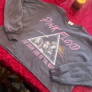 Medium Crop Pink Floyd Sweatshirt